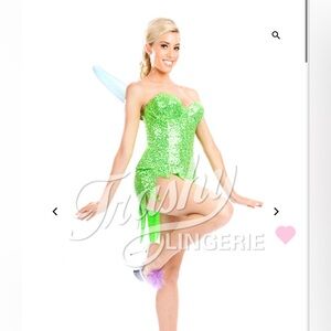 Trashy Lingerie Tinkerbell costume. Size medium